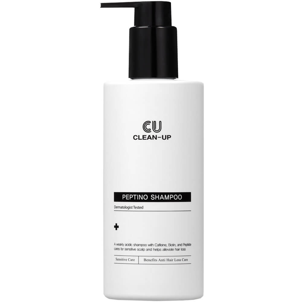 Антивозрастной шампунь для чувствительной кожи головы CUSKIN CU Clean-Up Peptino Shampoo, 300 мл